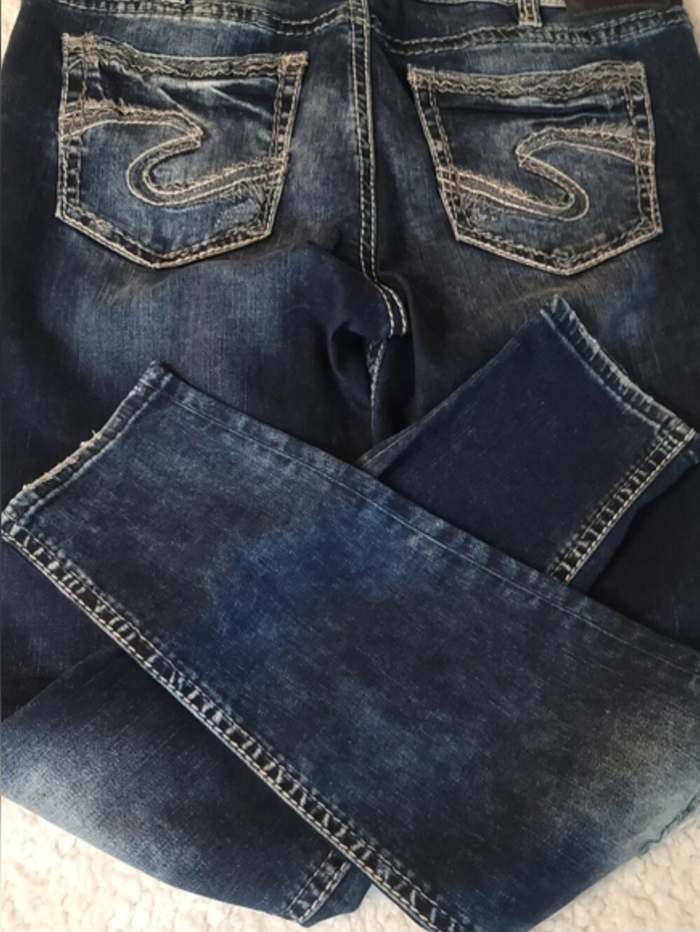 Silver Jeans Co Suki Mid Super Skinny Curvy Jeans Women's W34 L29 Like New